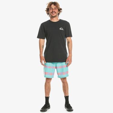  Quiksilver Mini Logo Erkek Siyah Günlük T-Shirt