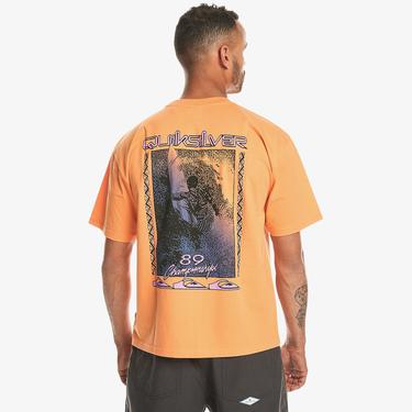  Quiksilver Backflash Erkek Turuncu Günlük T-Shirt