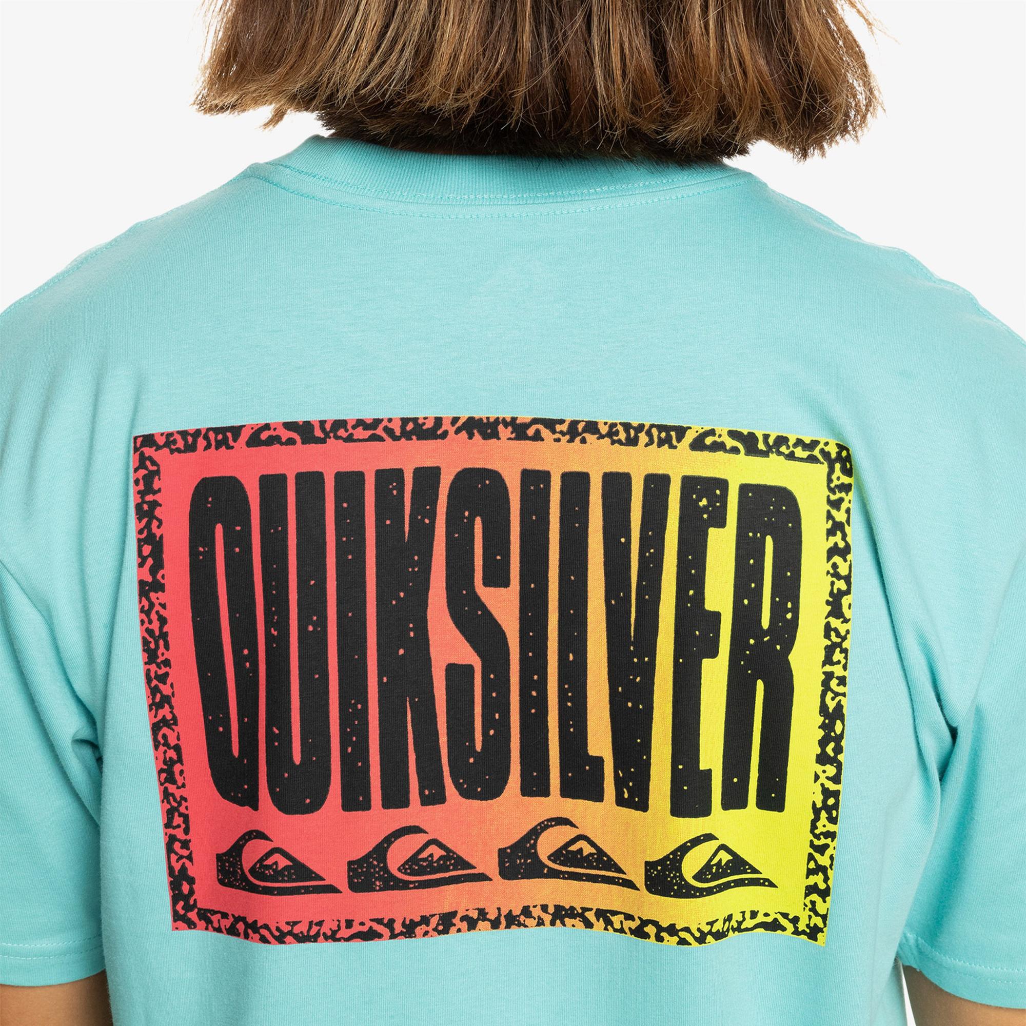Quiksilver Long Fade Erkek Mavi Günlük T-Shirt