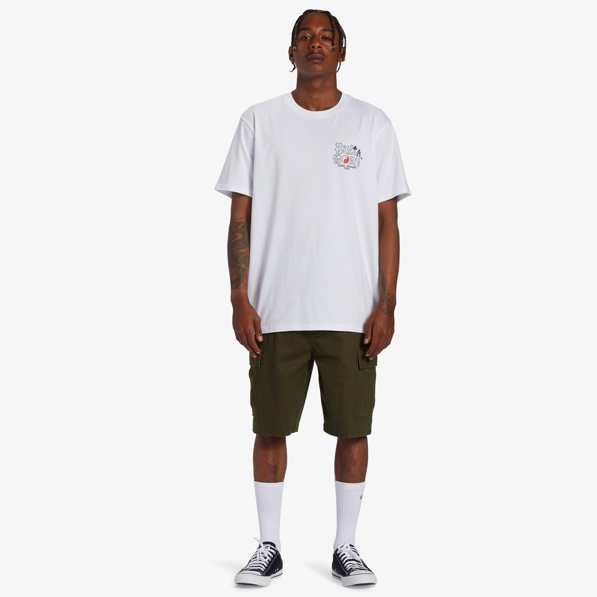 Billabong Worded Erkek Beyaz Günlük T-Shirt