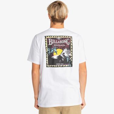  Billabong Dreamy Place Erkek Beyaz Günlük T-Shirt