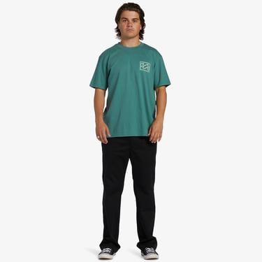  Billabong Crayon Wave Erkek Yeşil Günlük T-Shirt