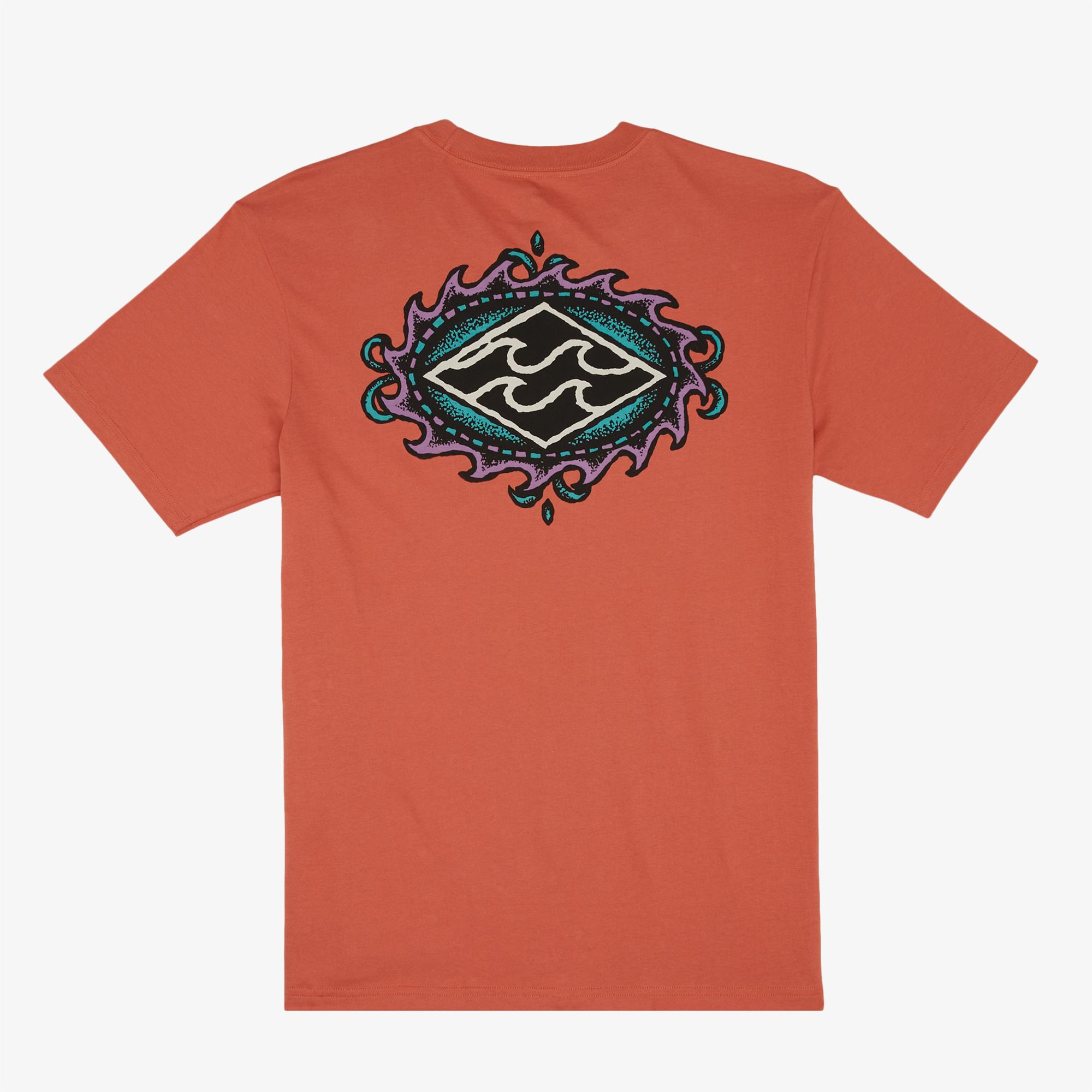 Billabong Crayon Wave Erkek Kahverengi Günlük T-Shirt