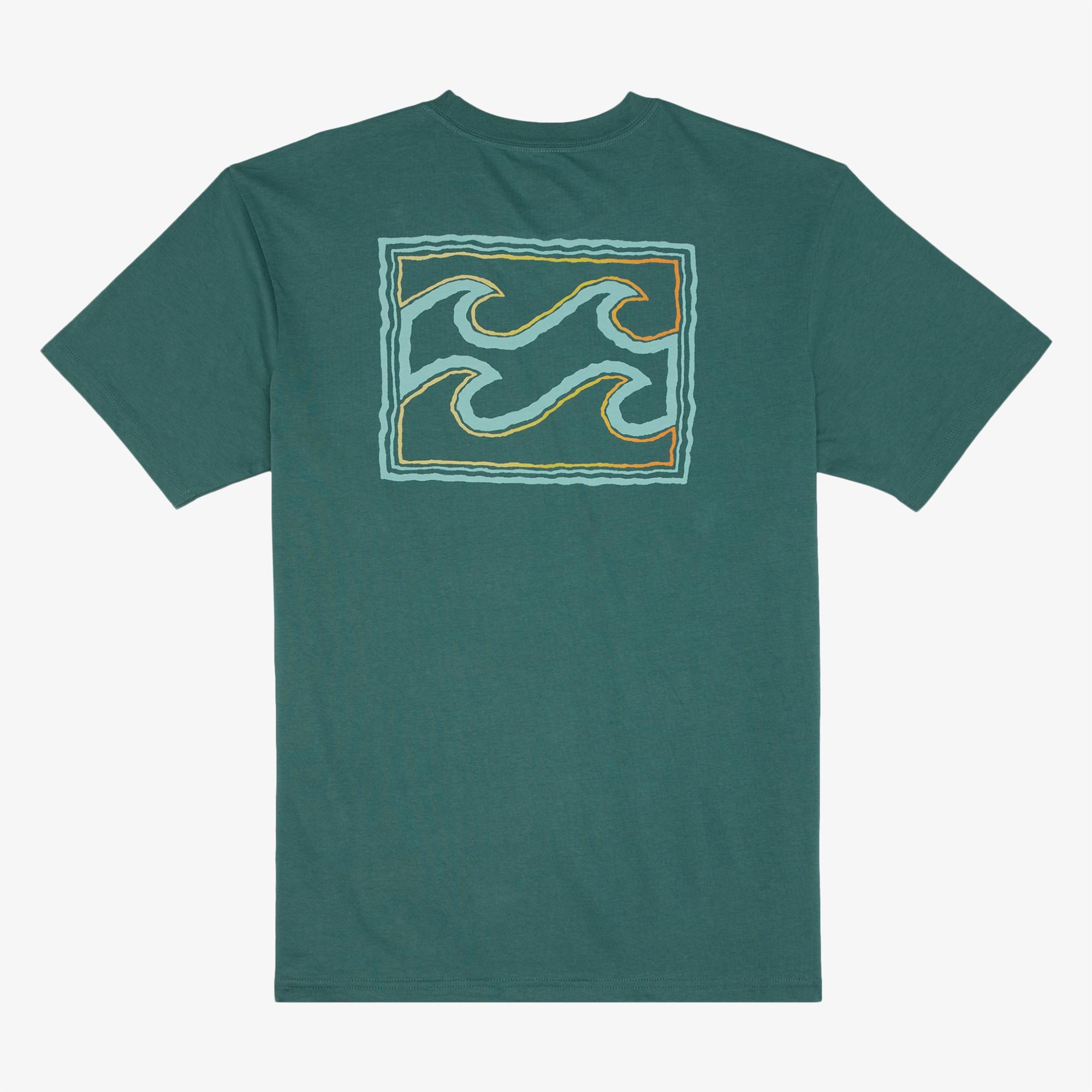 Billabong Crayon Wave Erkek Yeşil Günlük T-Shirt