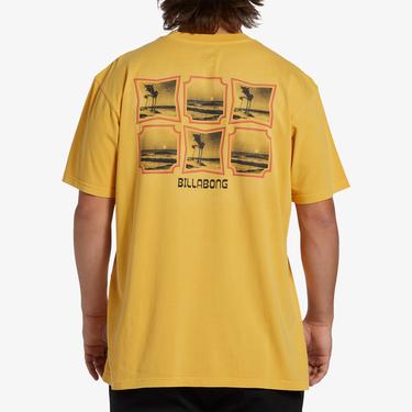  Billabong Reflections Erkek Sarı Günlük T-Shirt