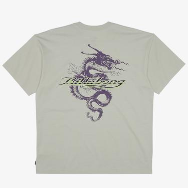  Billabong Enter The Drago Erkek Gri Günlük T-Shirt