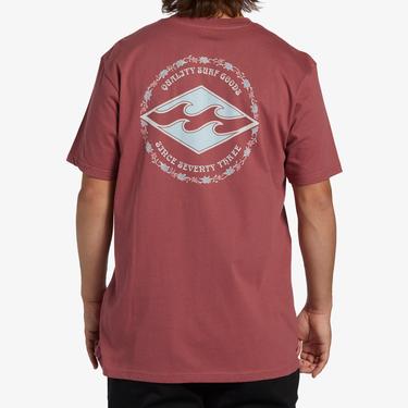  Billabong Rotor Diamond Erkek Kırmızı Günlük T-Shirt