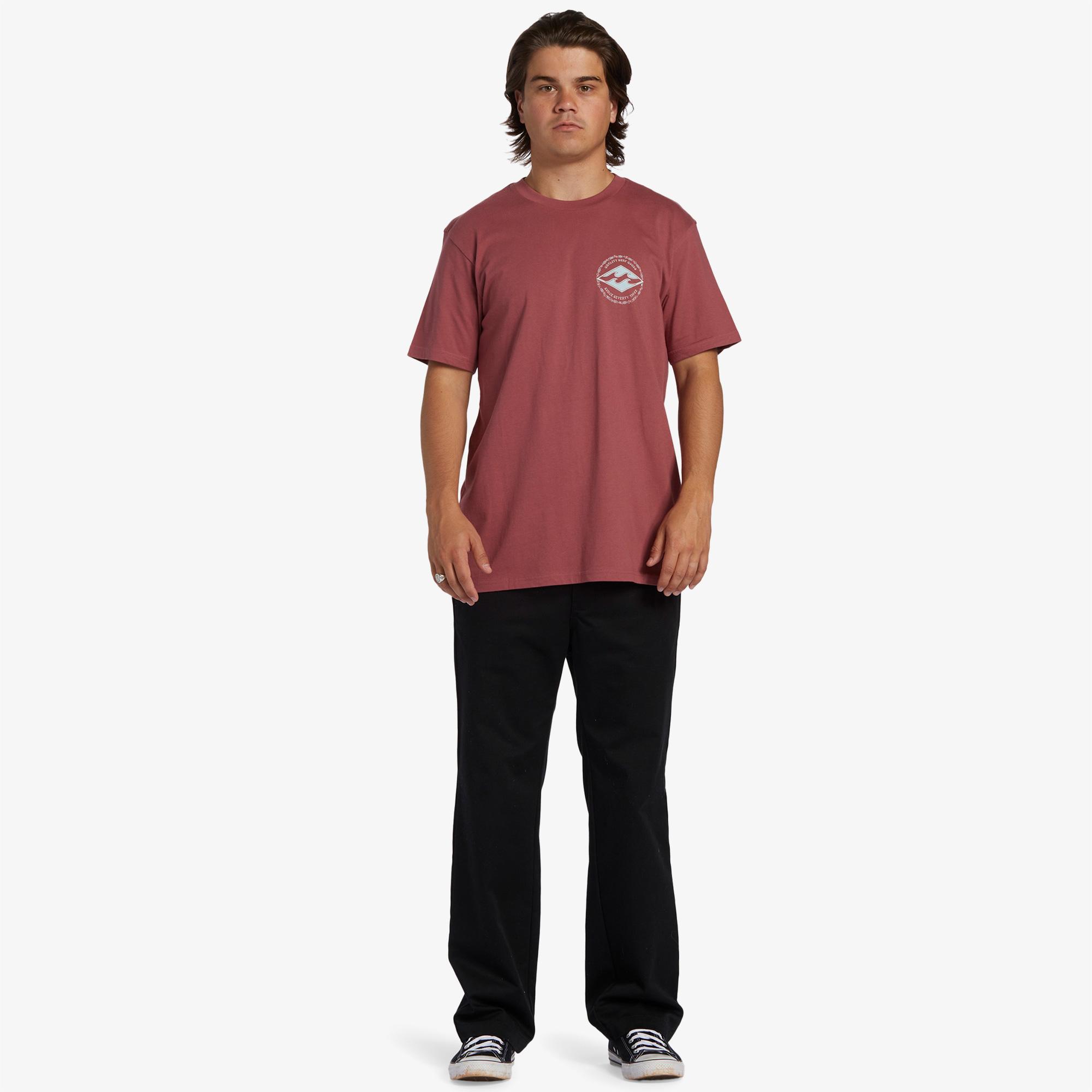 Billabong Rotor Diamond Erkek Kırmızı Günlük T-Shirt