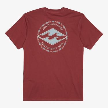  Billabong Rotor Diamond Erkek Kırmızı Günlük T-Shirt