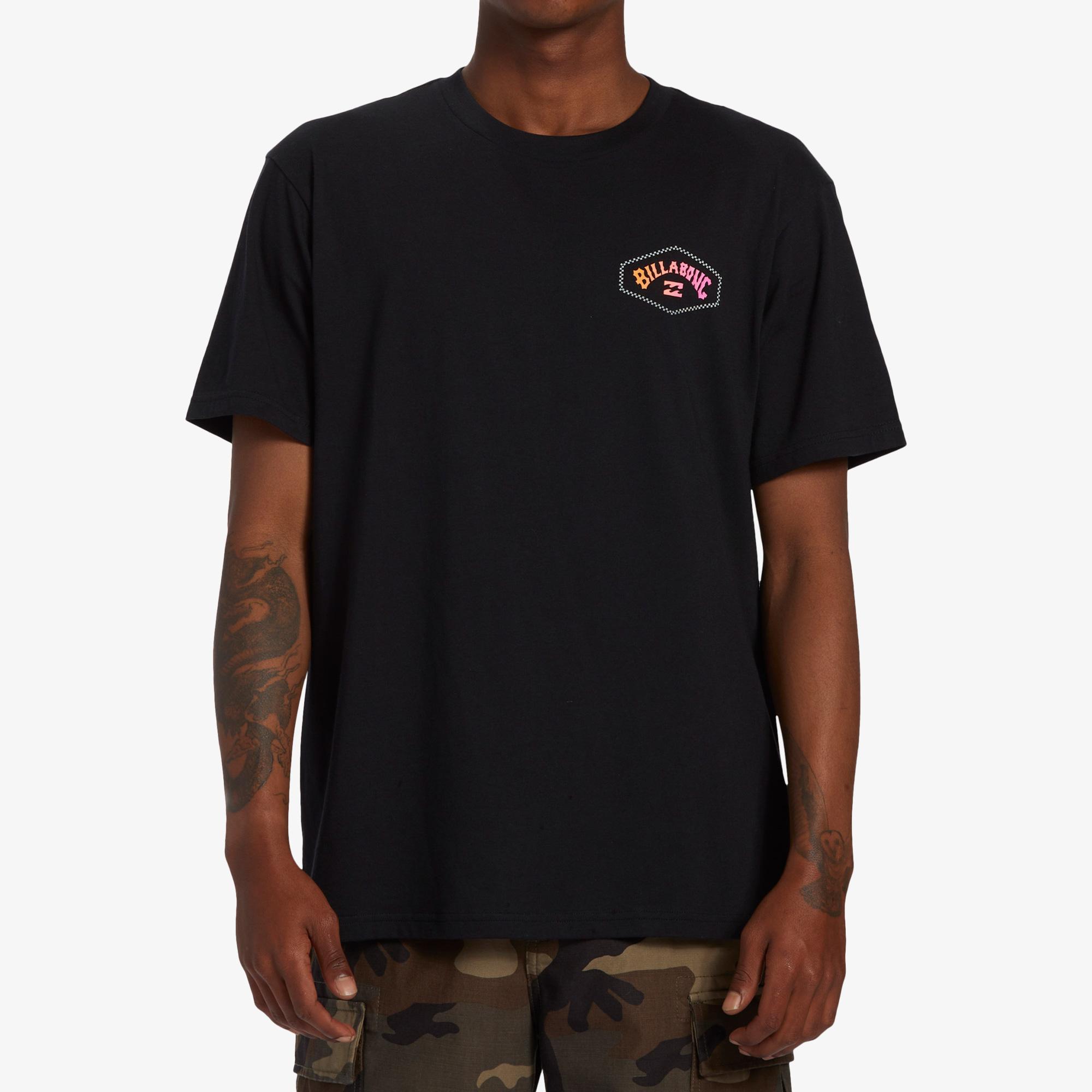 Billabong Exit Arch Erkek Siyah Günlük T-Shirt