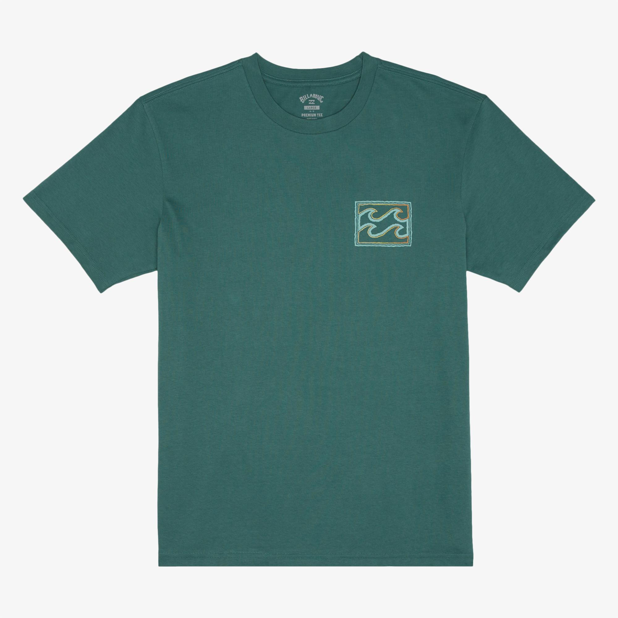 Billabong Crayon Wave Erkek Yeşil Günlük T-Shirt