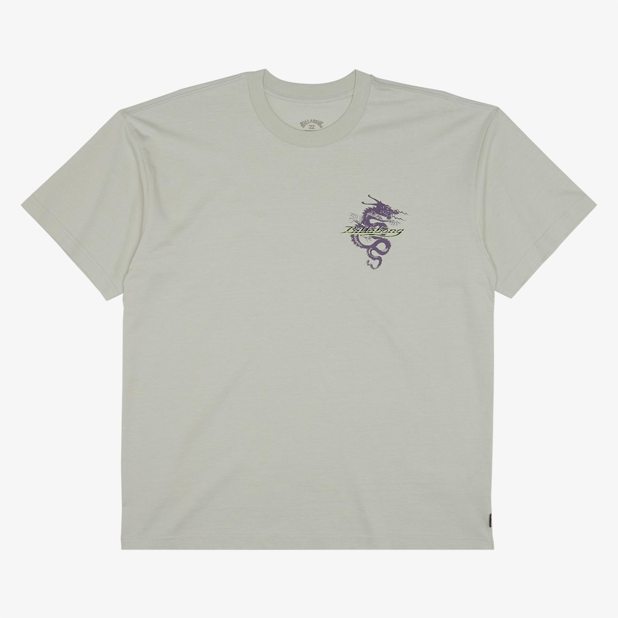 Billabong Enter The Drago Erkek Gri Günlük T-Shirt