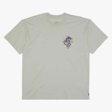  Billabong Enter The Drago Erkek Gri Günlük T-Shirt