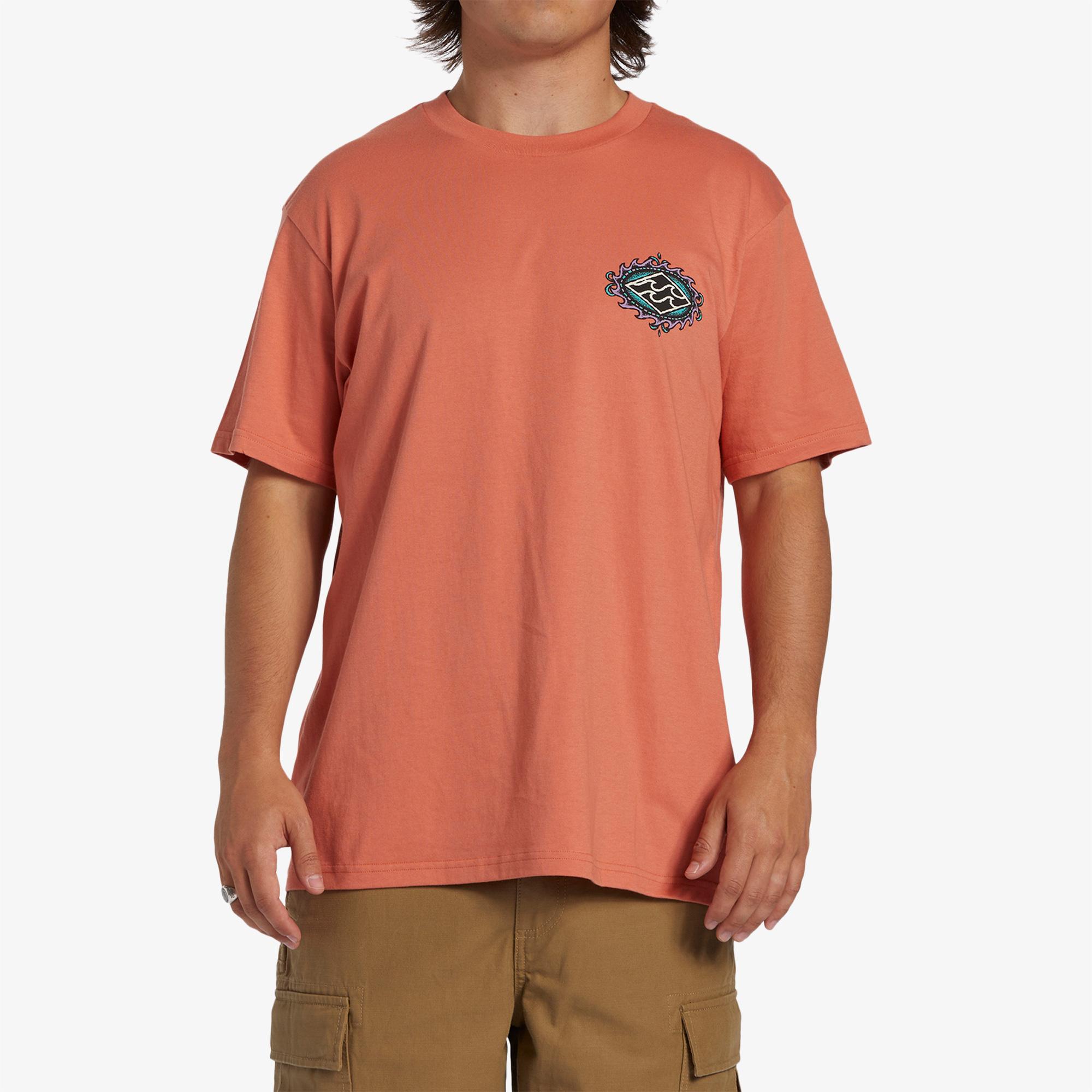 Billabong Crayon Wave Erkek Kahverengi Günlük T-Shirt