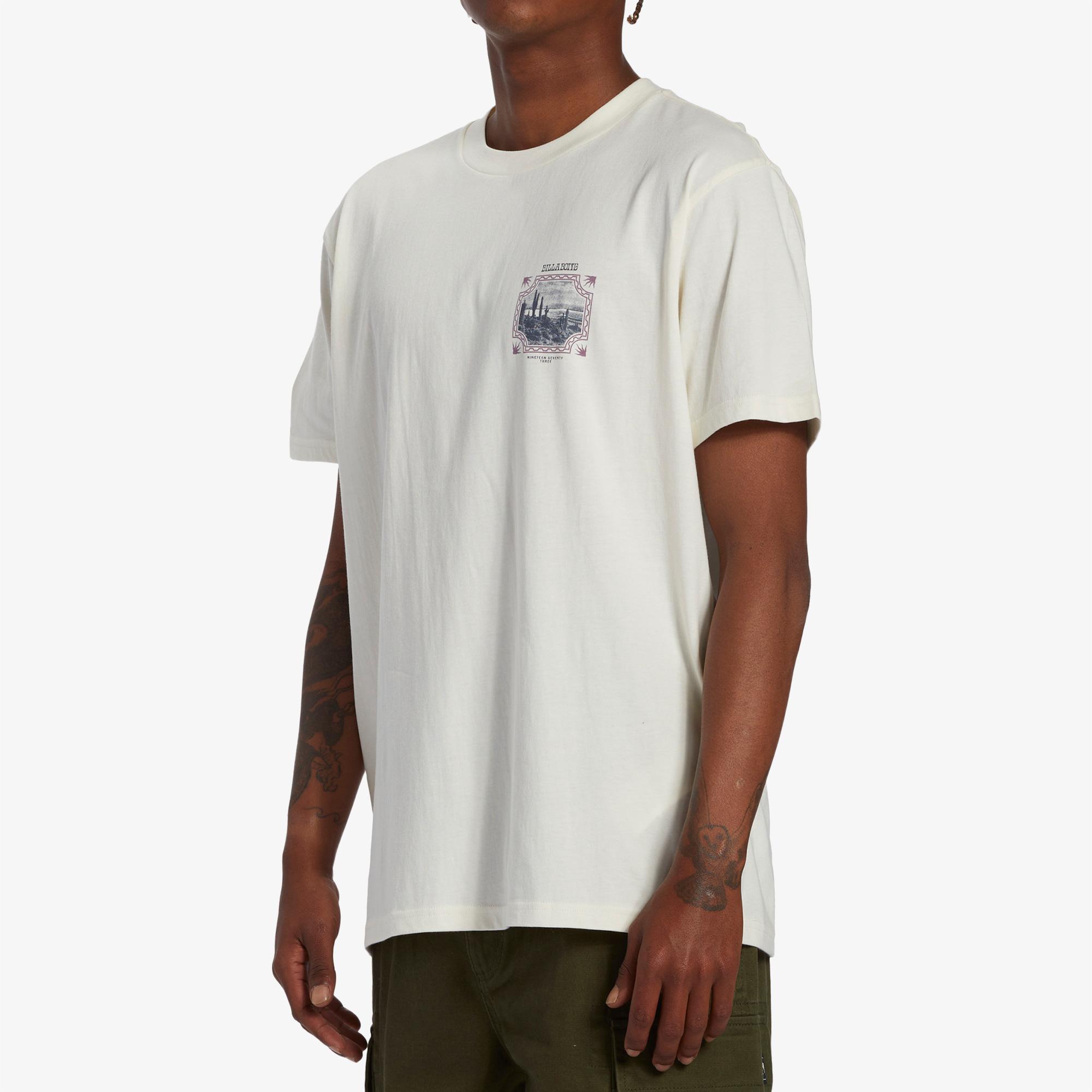 Billabong Crossed Up Erkek Bej Günlük T-Shirt