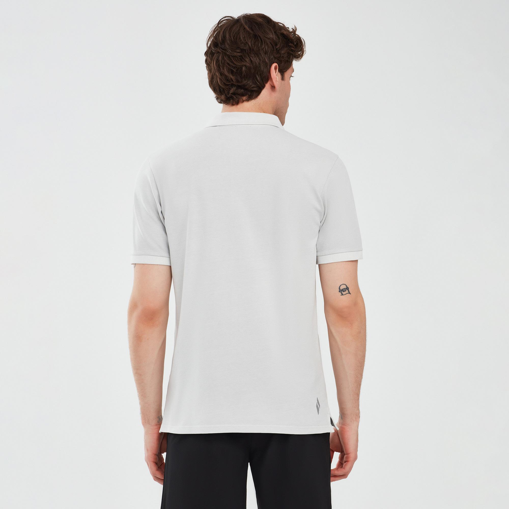 Skechers Organic Erkek Beyaz Günlük Polo T-Shirt