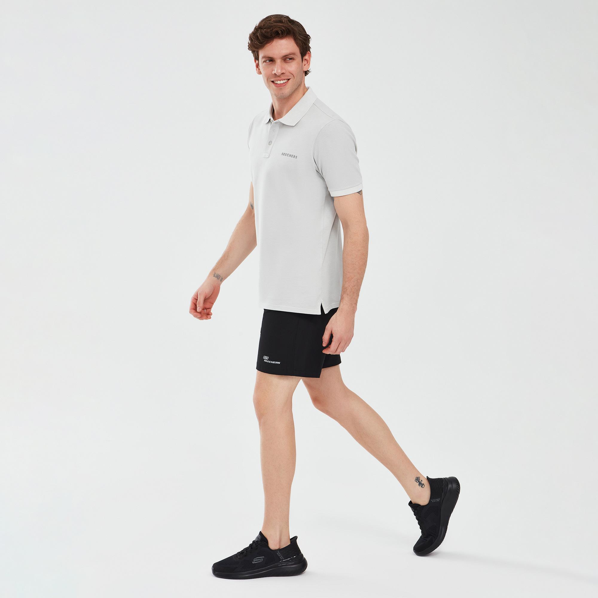 Skechers Organic Erkek Beyaz Günlük Polo T-Shirt