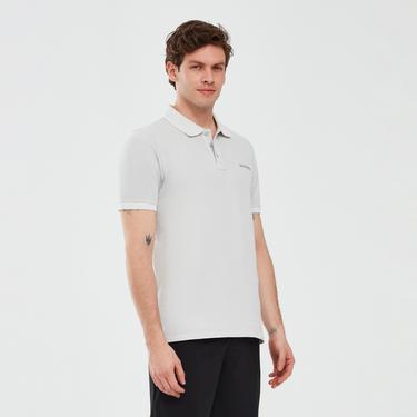  Skechers Organic Erkek Beyaz Günlük Polo T-Shirt