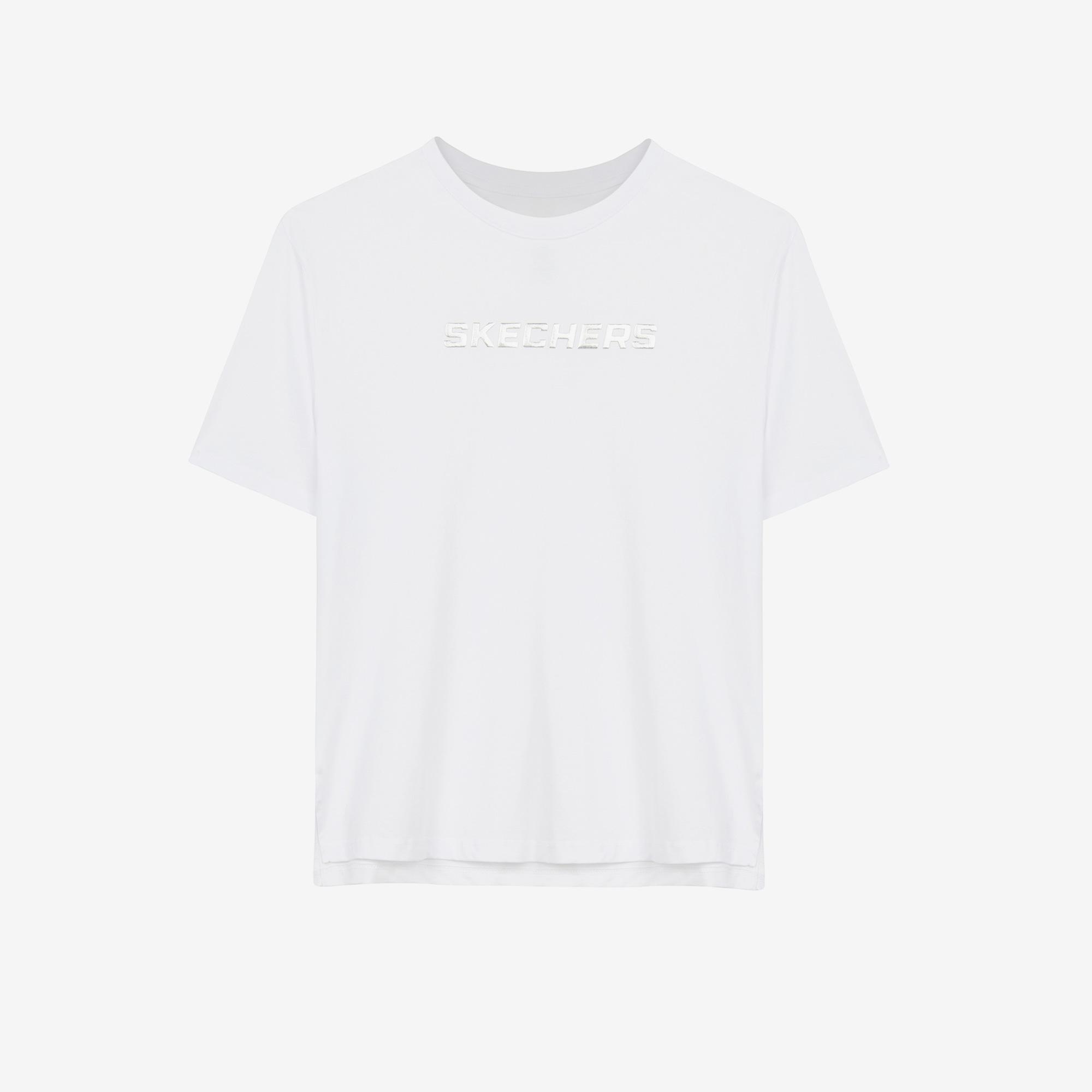 Skechers Graphic Kadın Beyaz Günlük T-Shirt