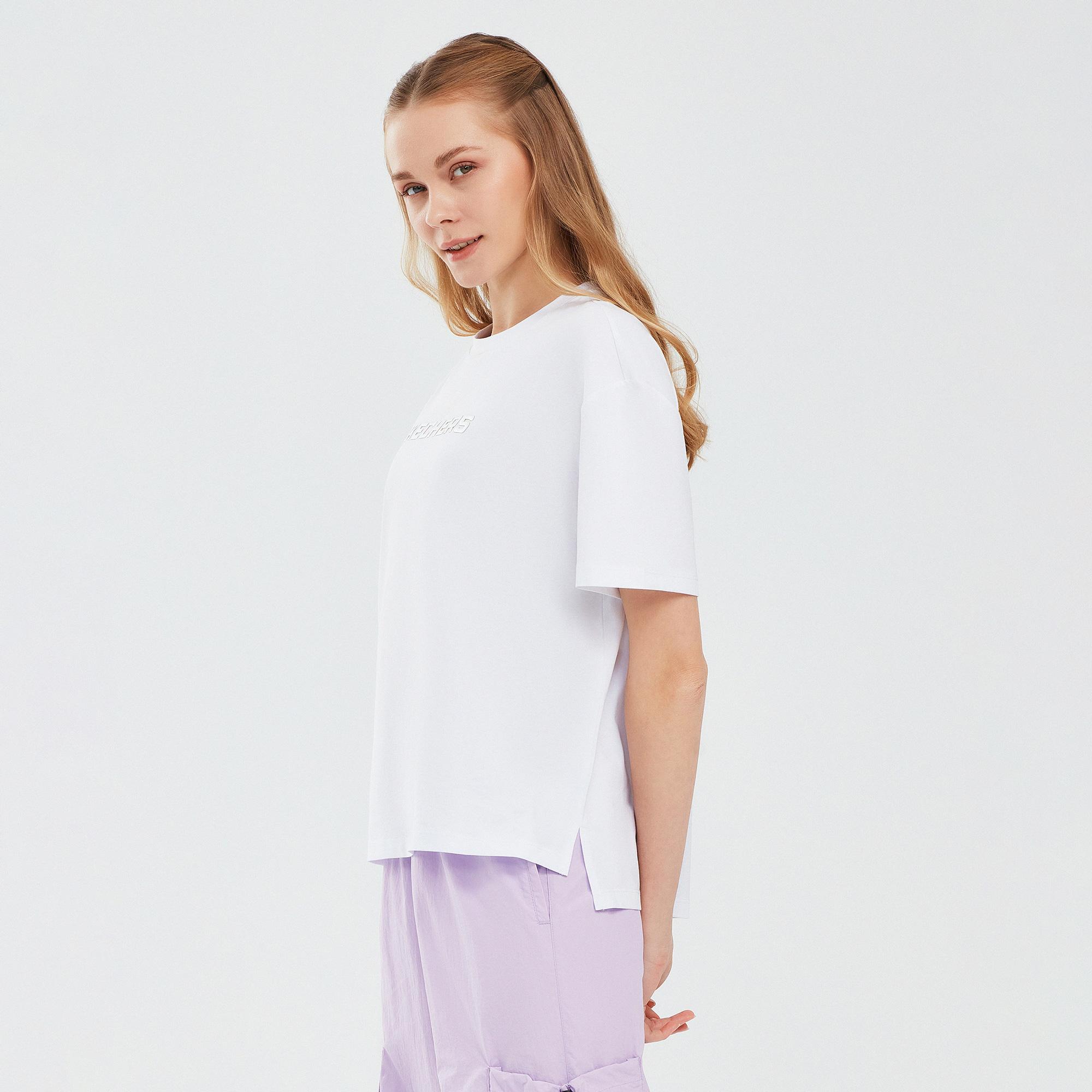 Skechers Graphic Kadın Beyaz Günlük T-Shirt