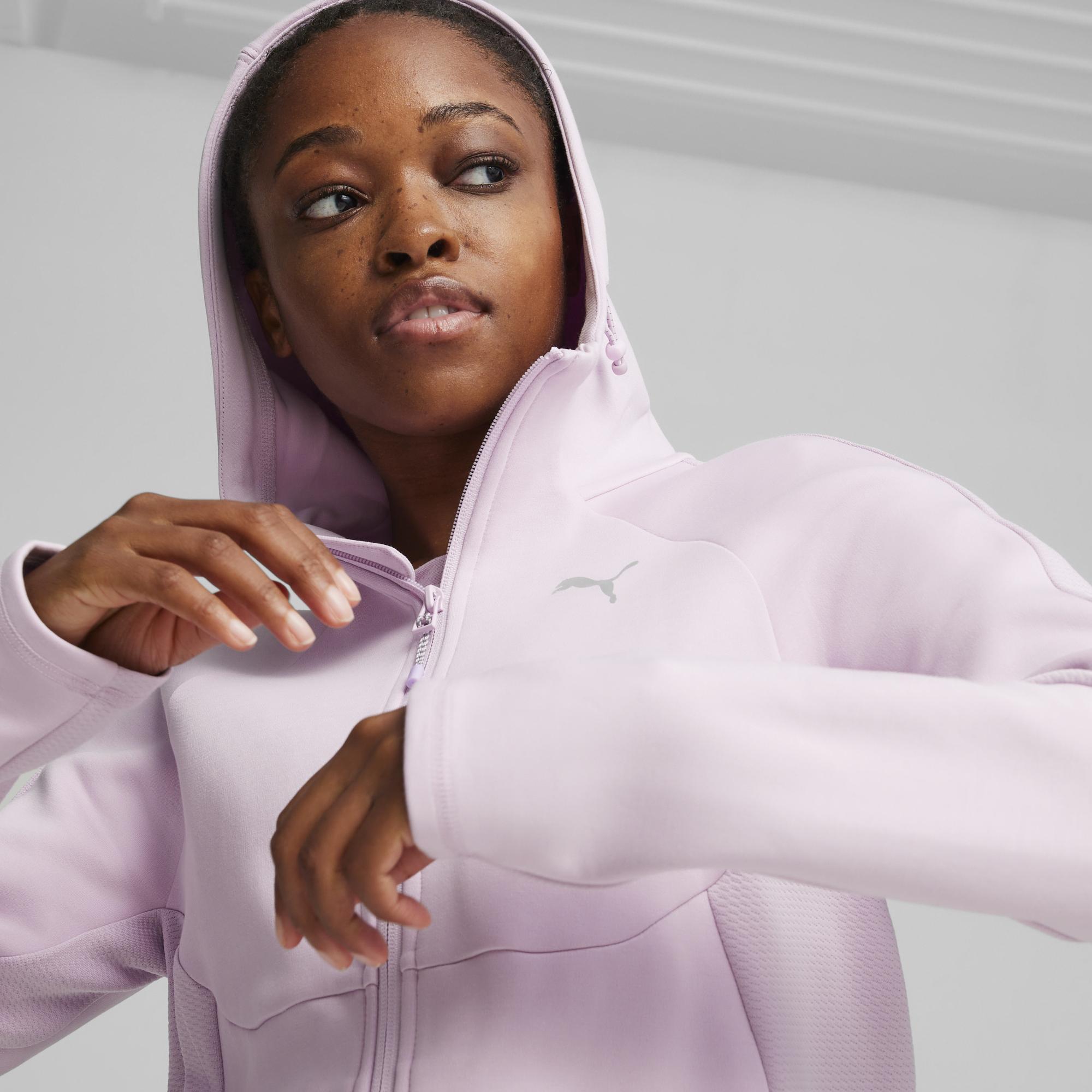 Puma Evostripe Fz Kadın Mor Günlük Sweatshirt
