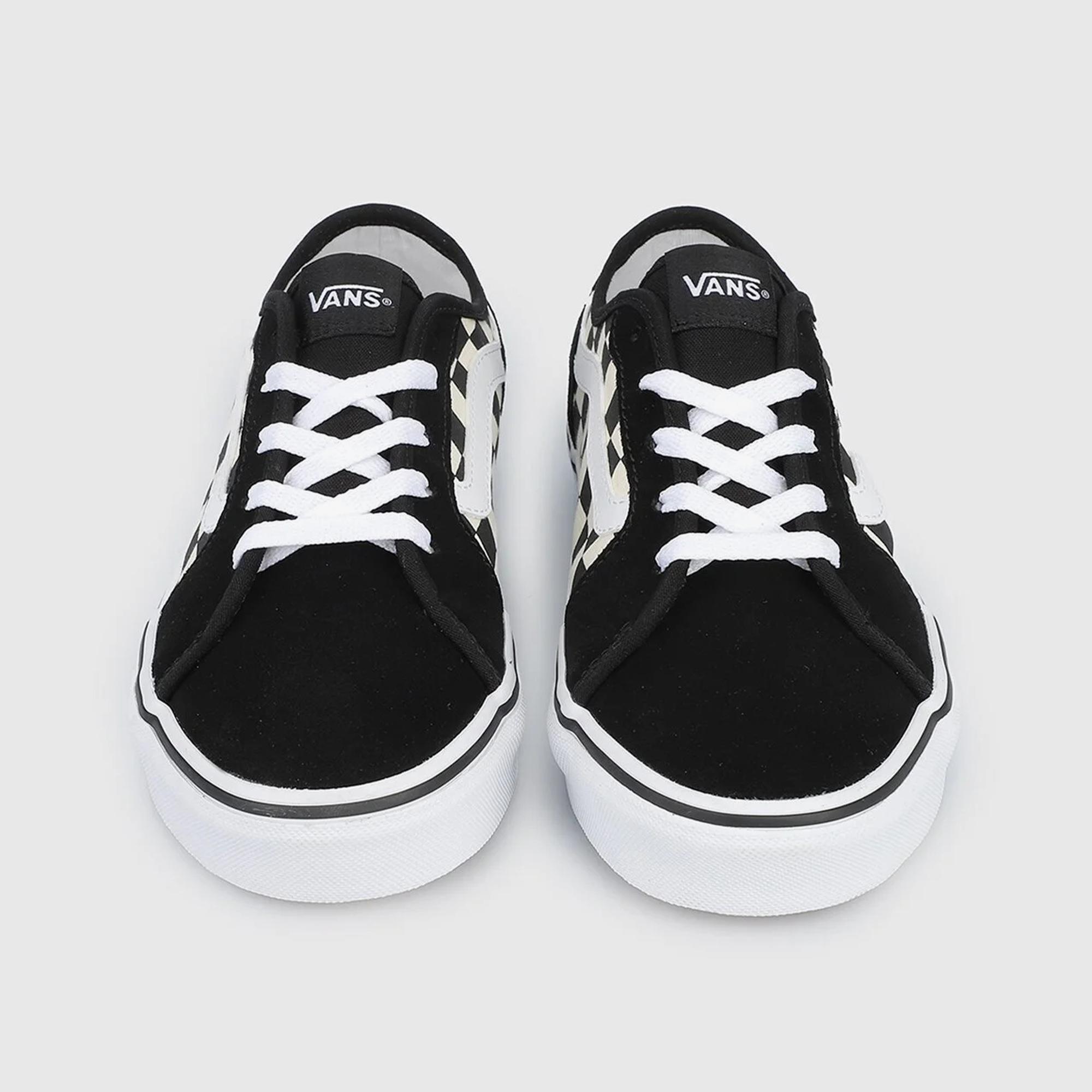 Vans Checkerboard Filmore Decon Kadın Siyah Sneaker