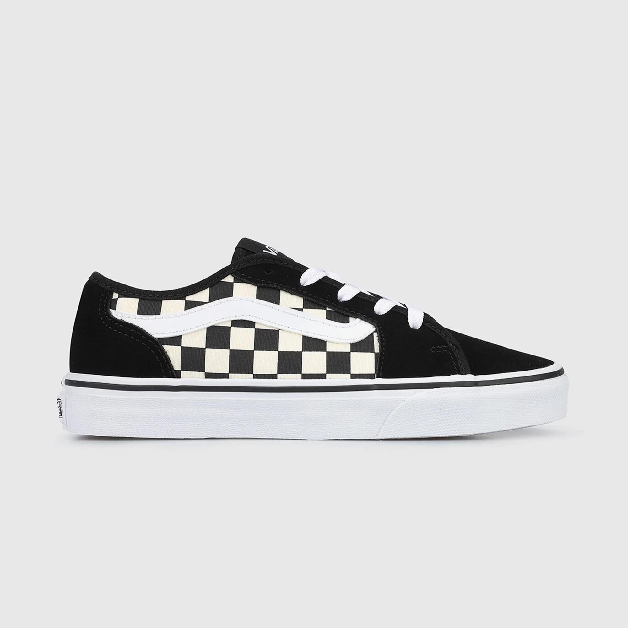 Vans Checkerboard Filmore Decon Kadın Siyah Sneaker