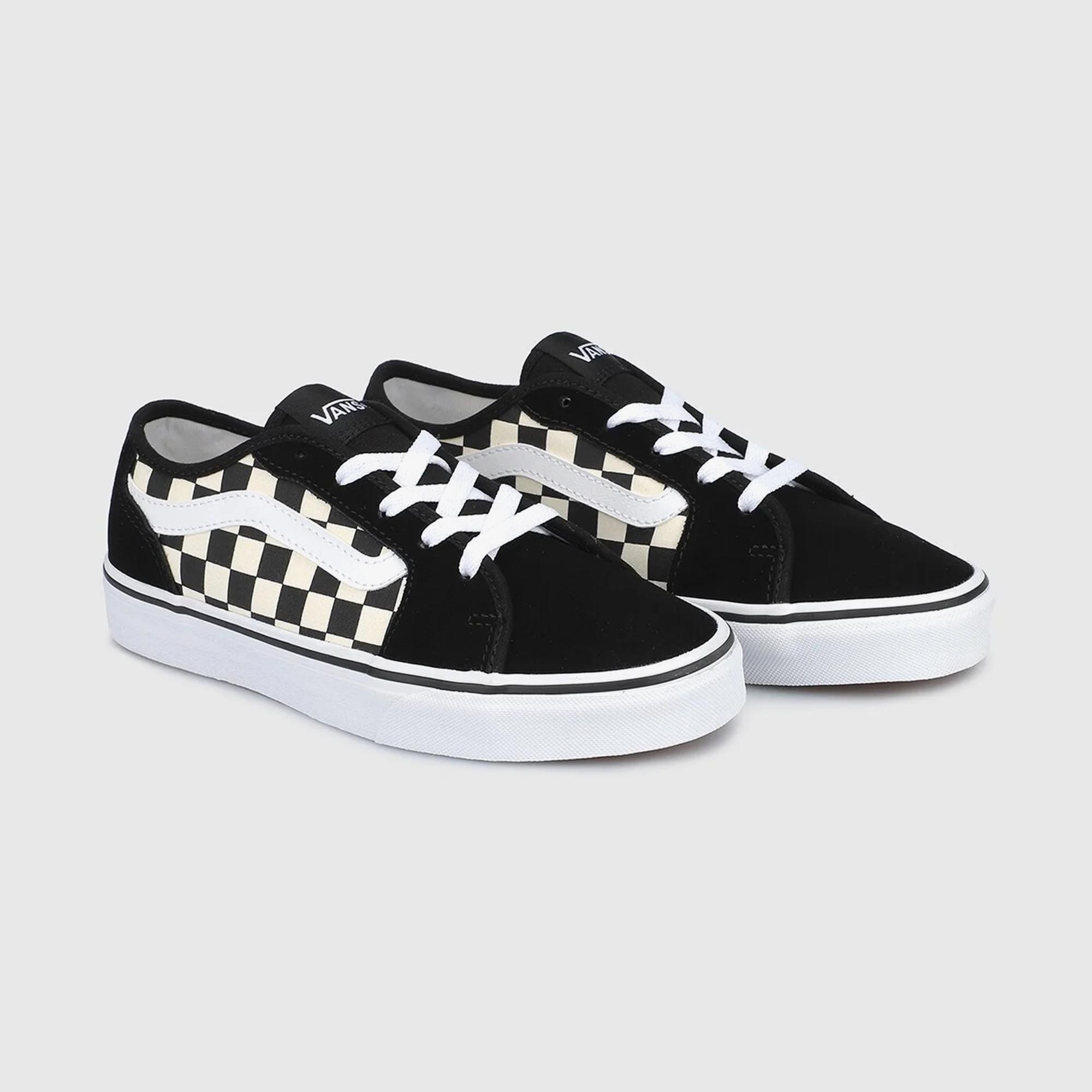 Vans Checkerboard Filmore Decon Kadın Siyah Sneaker