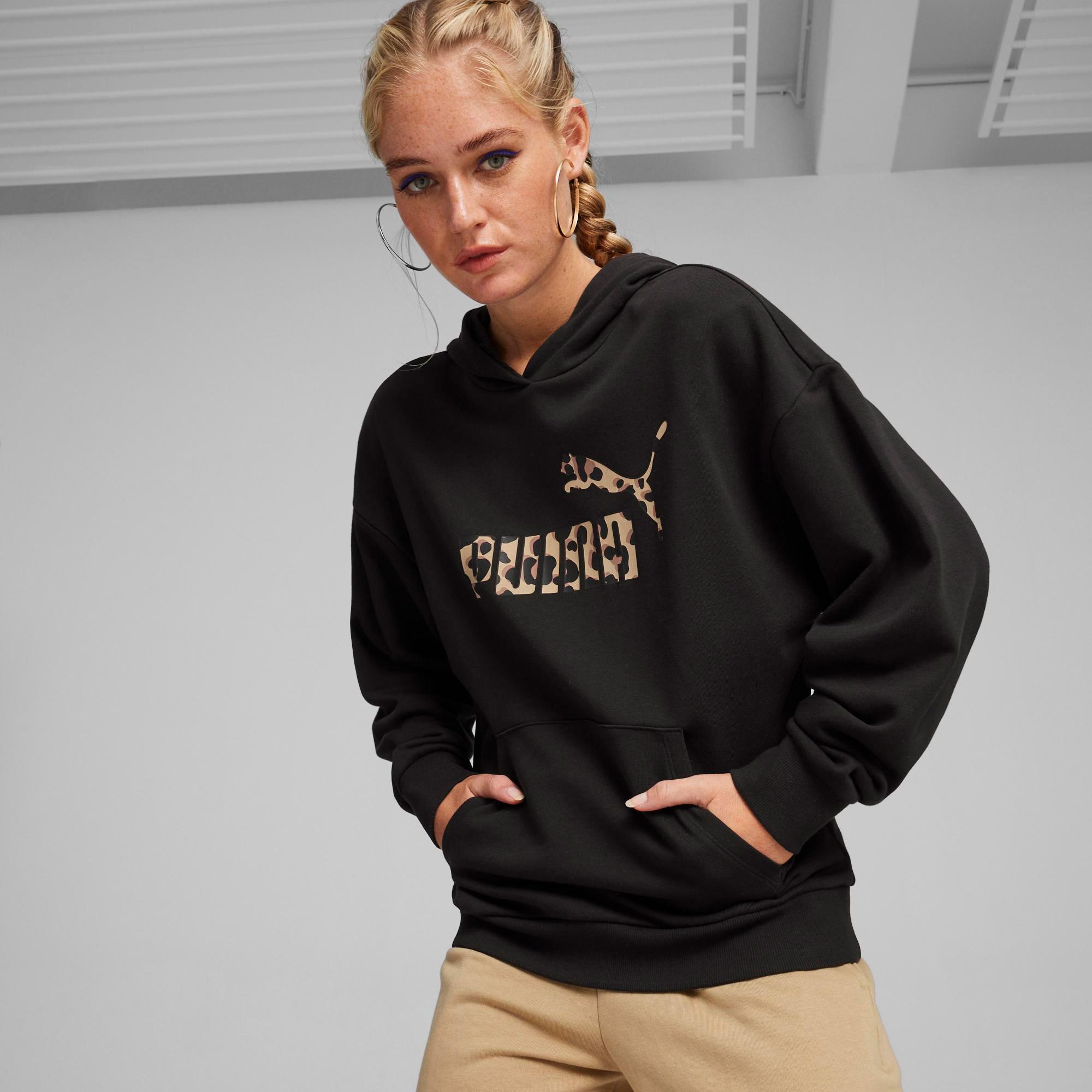Puma Ess+ Anımal Hoodie Tr Kadın Siyah Sweat