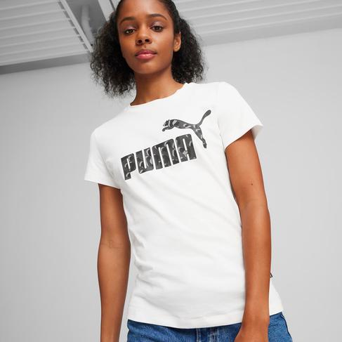  Puma Ess+ Anımal Graphic Kadın Beyaz T-Shirt