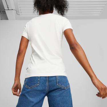  Puma Ess+ Anımal Graphic Kadın Beyaz T-Shirt