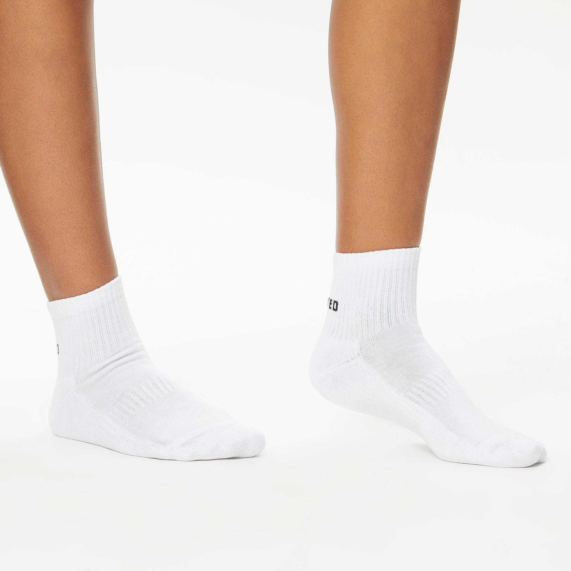 UNITED4 Classic Unisex Siyah/Beyaz 2'li Çorap