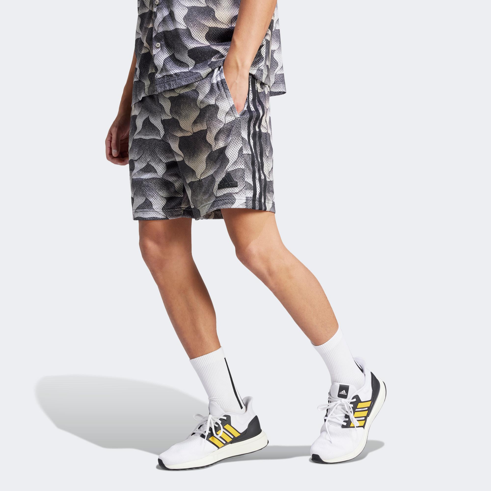 adidas Tiro Aop Sho Erkek Gri Günlük Şort