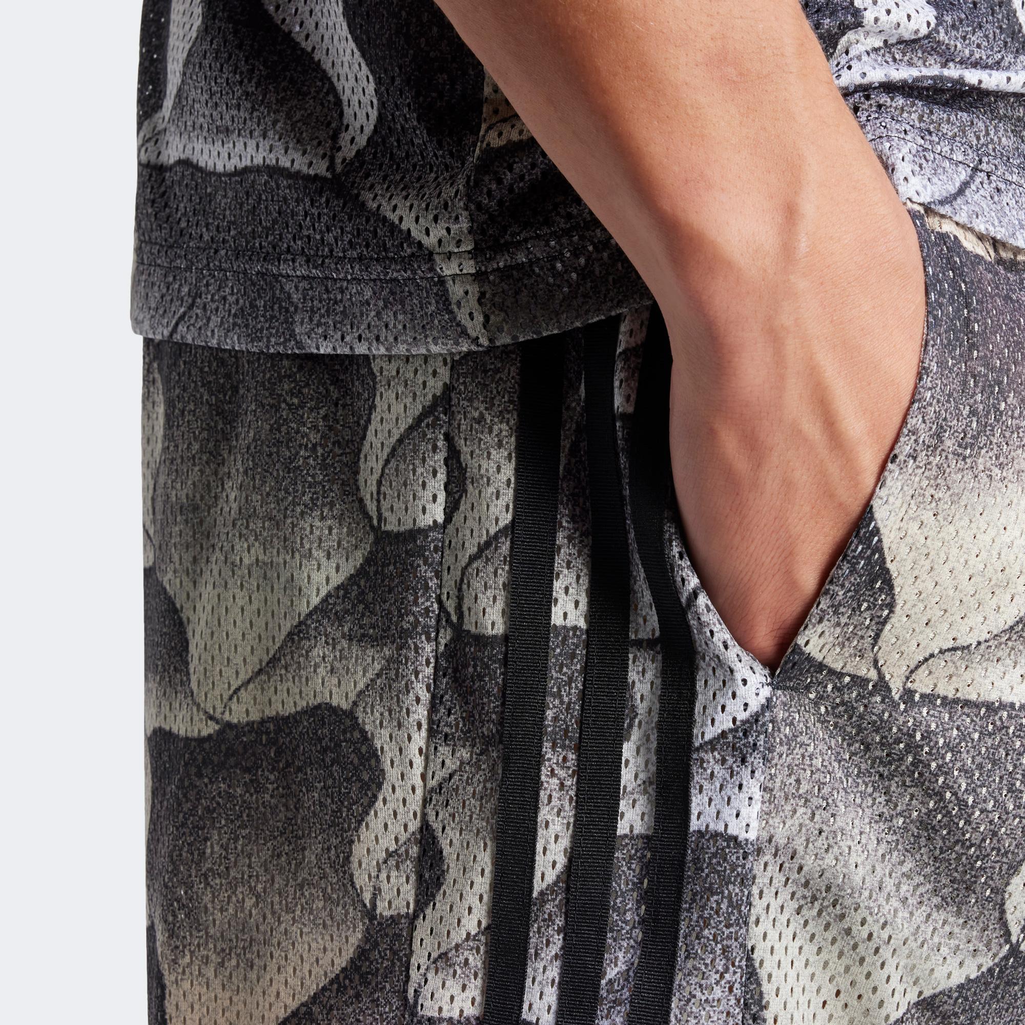 adidas Tiro Aop Sho Erkek Gri Günlük Şort