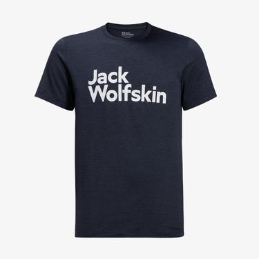  Jack Wolfskin Brand Erkek Mavi Günlük T-Shirt