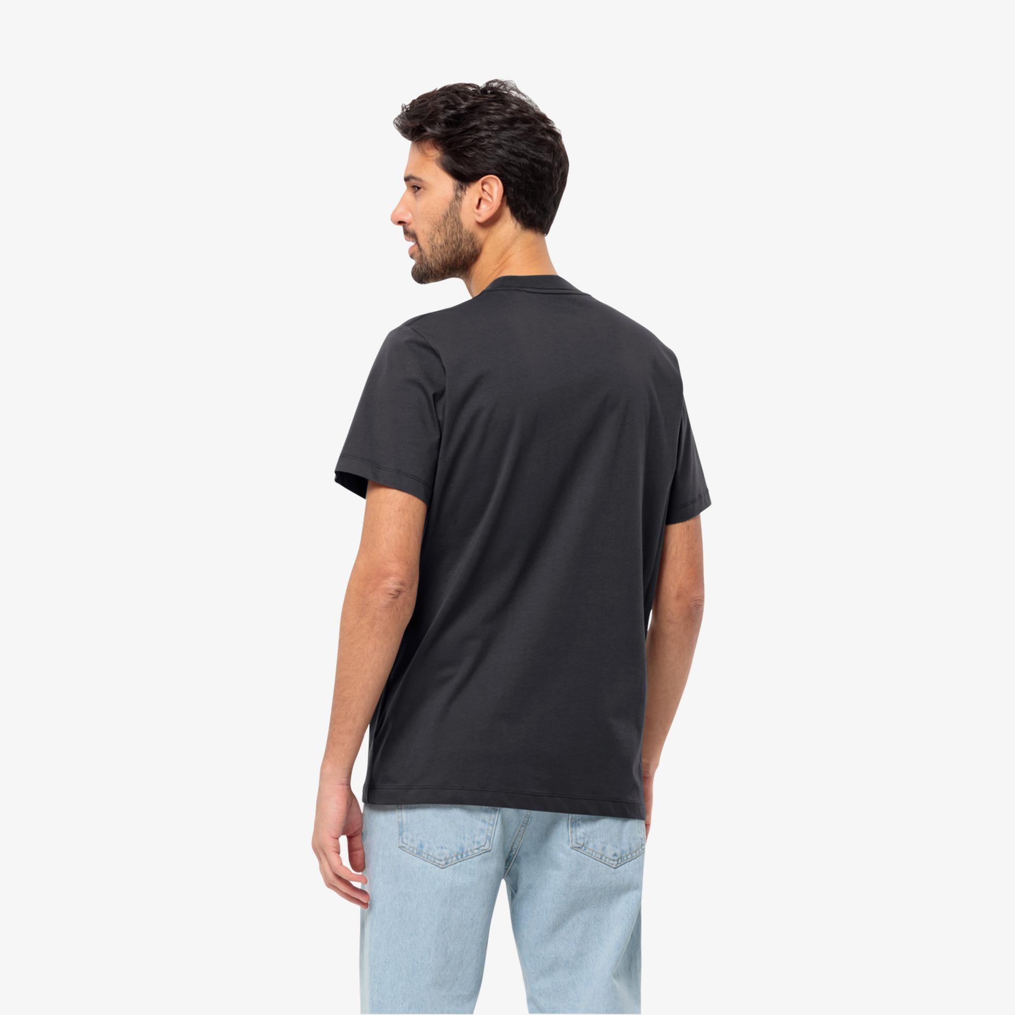 Jack Wolfskin Essential Erkek Siyah T-Shirt