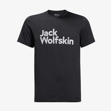  Jack Wolfskin Brand Erkek Siyah Günlük T-Shirt