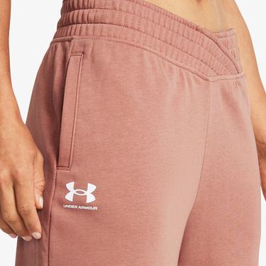  Under Armour Rival Terry Crop Kadın Pembe Günlük Eşofman Altı