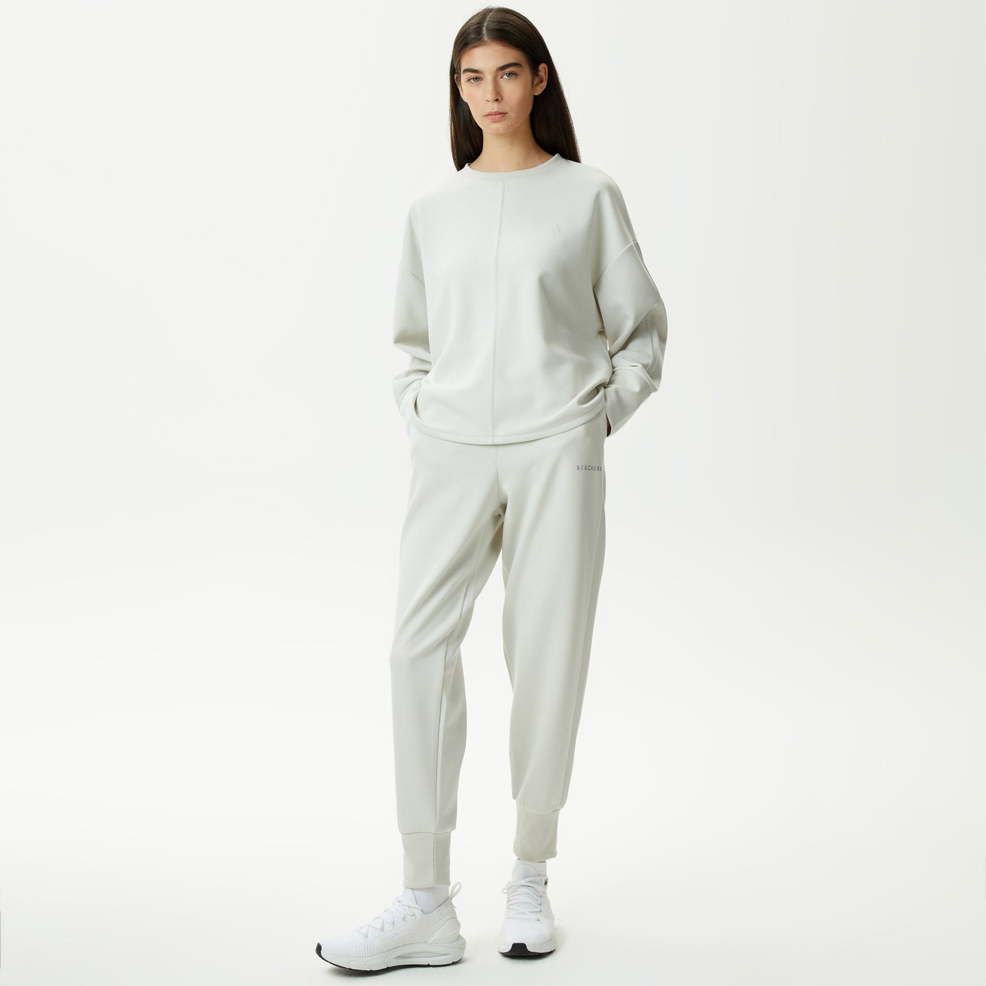  Skechers Soft Touch Kadın Gri Günlük Eşofman Altı