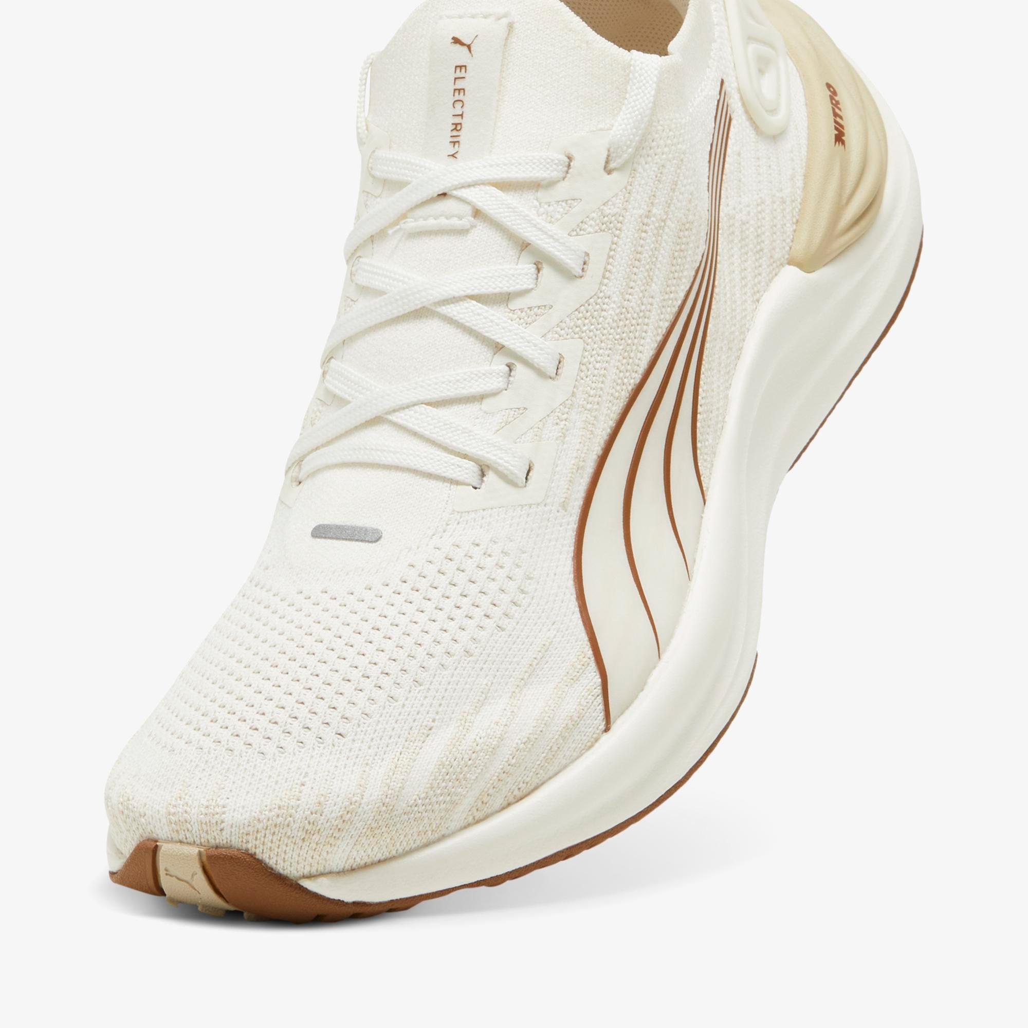 Puma Electrify Nitro  3 Knit Wn Kadın Krem Koşu Ayakkabısı