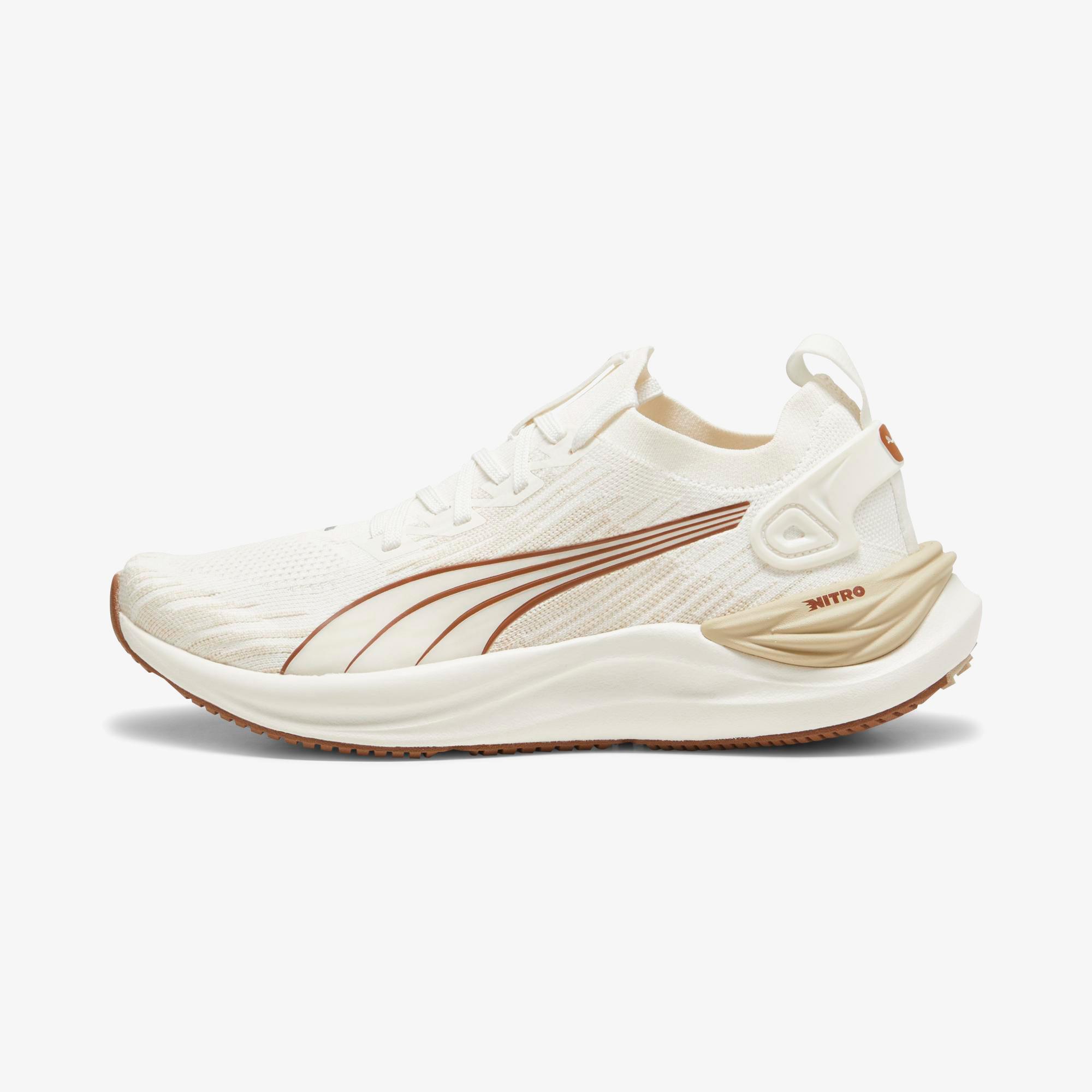 Puma Electrify Nitro  3 Knit Wn Kadın Krem Koşu Ayakkabısı