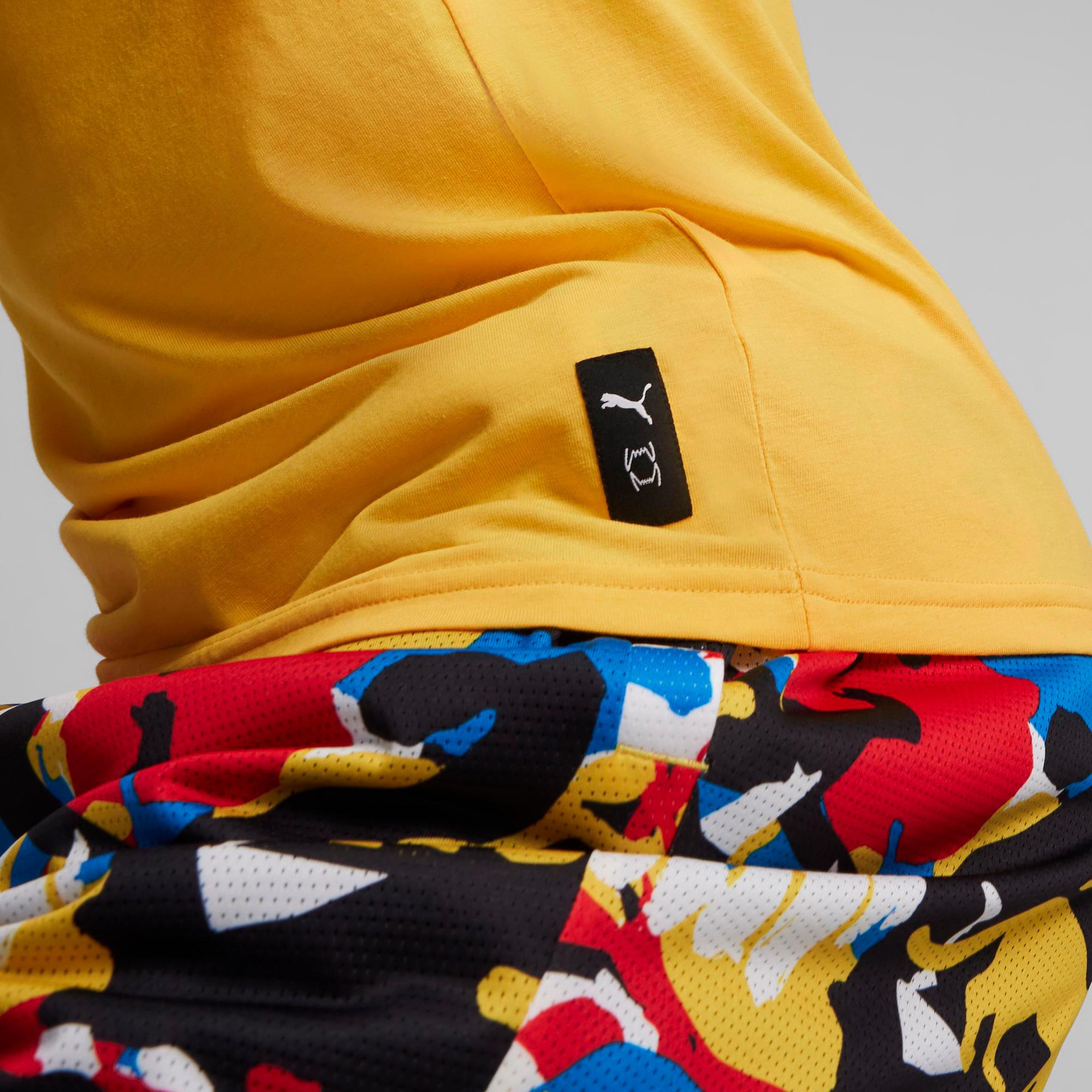 Puma State Champs Unisex Sarı Günlük T-Shirt