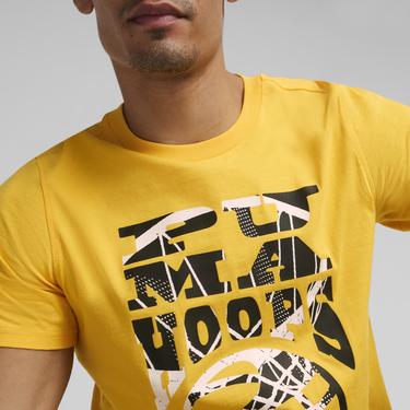  Puma The Hooper 1 Erkek Sarı Günlük T-Shirt