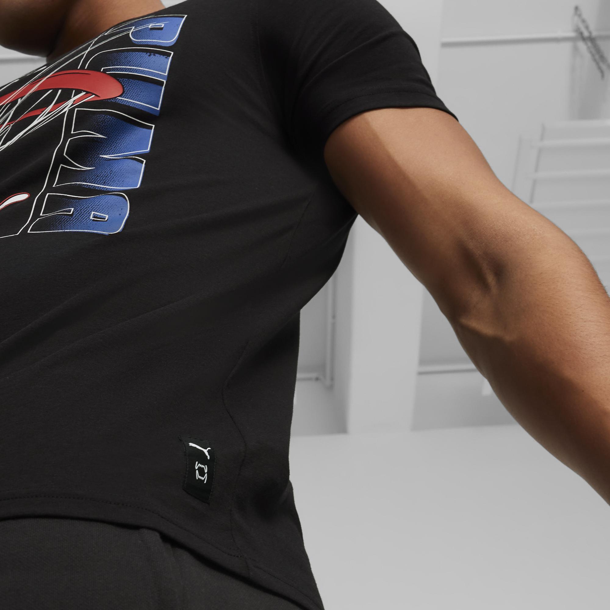 Puma Swished Unisex Siyah Günlük T-Shirt