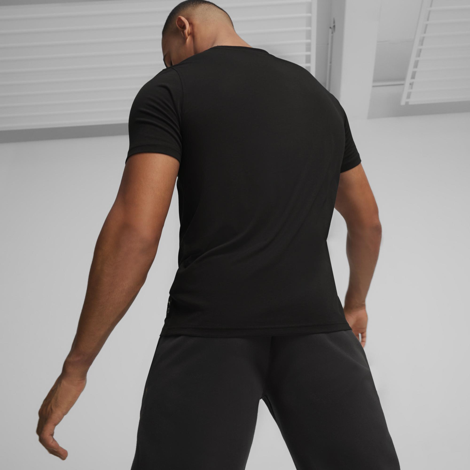 Puma Swished Unisex Siyah Günlük T-Shirt