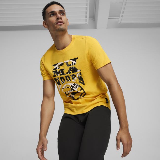  Puma The Hooper 1 Erkek Sarı Günlük T-Shirt