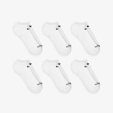 Nike Everyday Plus Cushioned Erkek Beyaz 3'lü Çorap