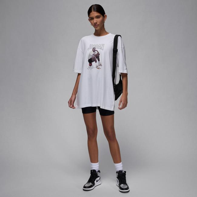  Jordan Kadın Beyaz T-Shirt