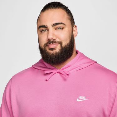  Nike Sportswear Club Fleece Erkek Pembe Hoodie Sweatshirt