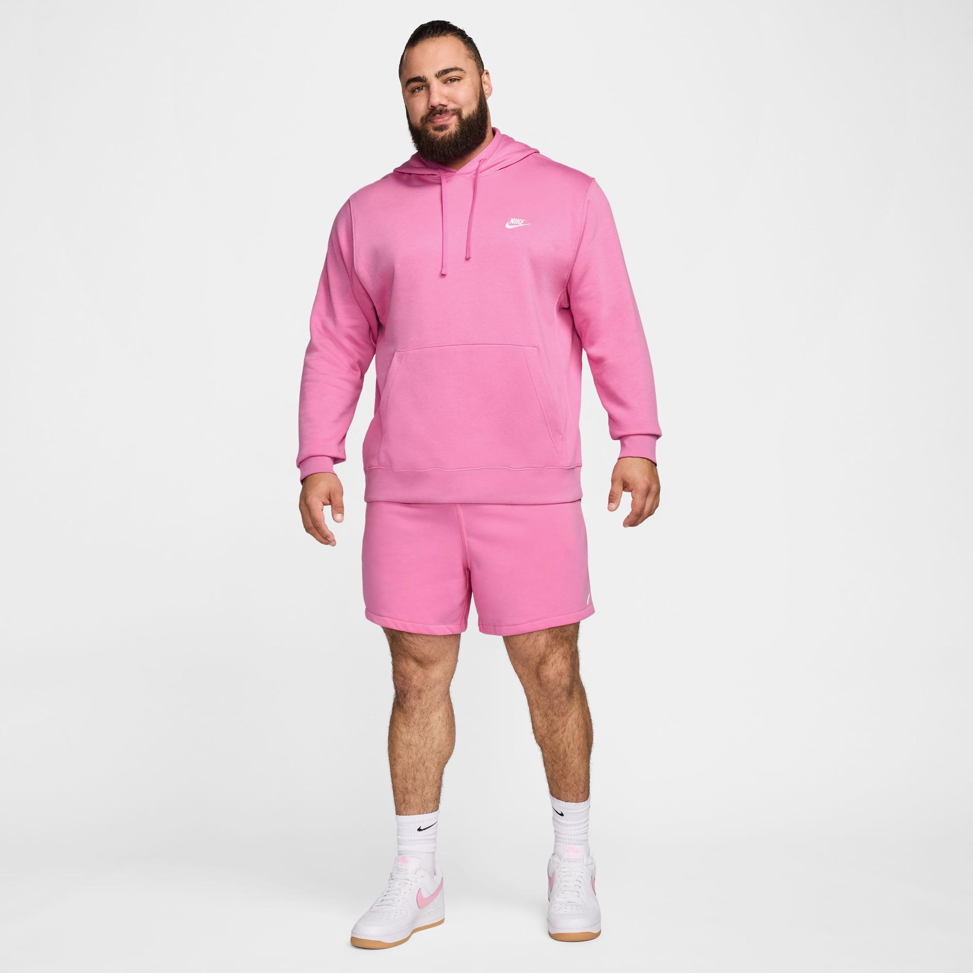 Nike Sportswear Club Fleece Erkek Pembe Hoodie Sweatshirt